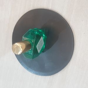 Luxurious small blue glass jar